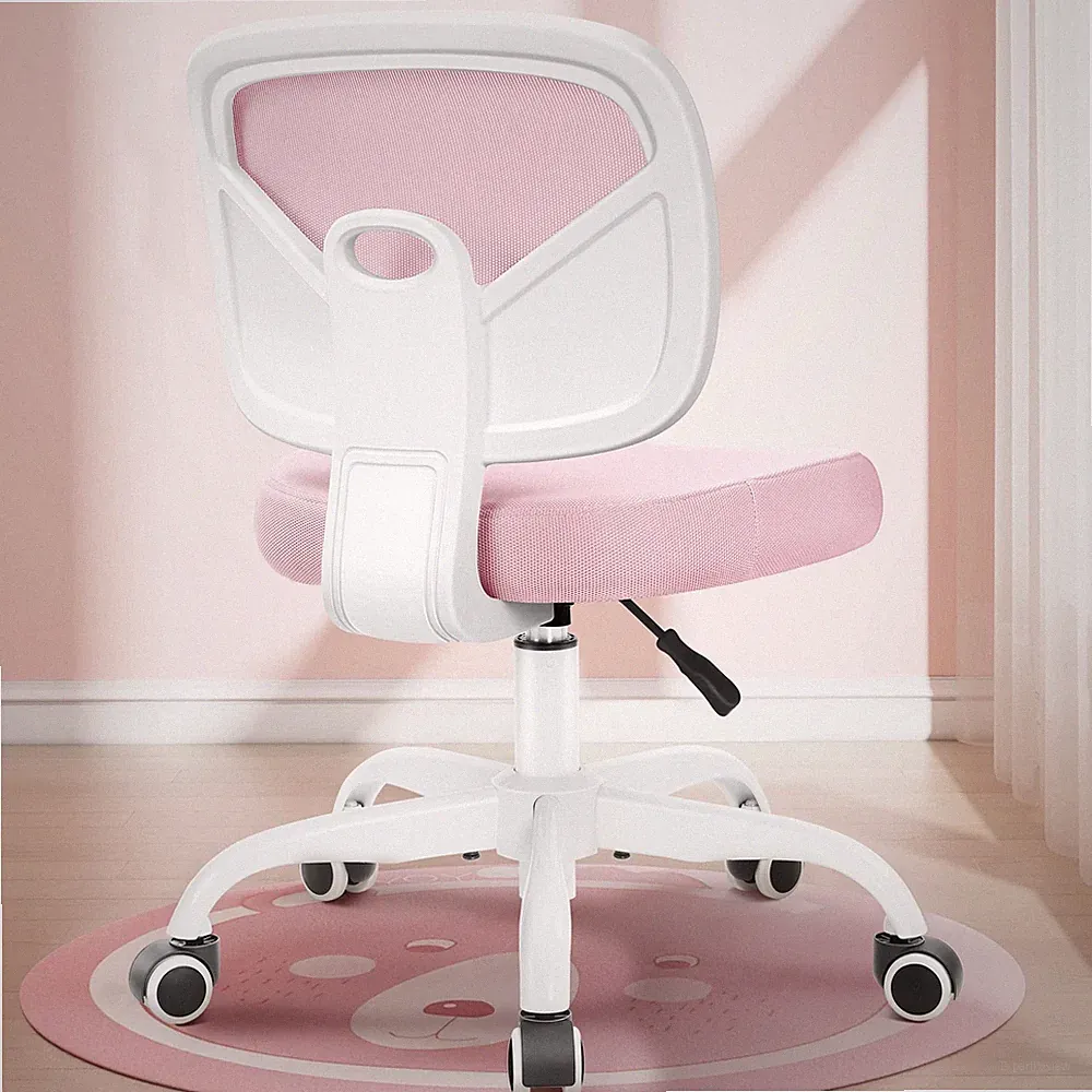 Desk Chair, Pink Study Chair for Boys Girls with Height Adjustable, Swivel Me...