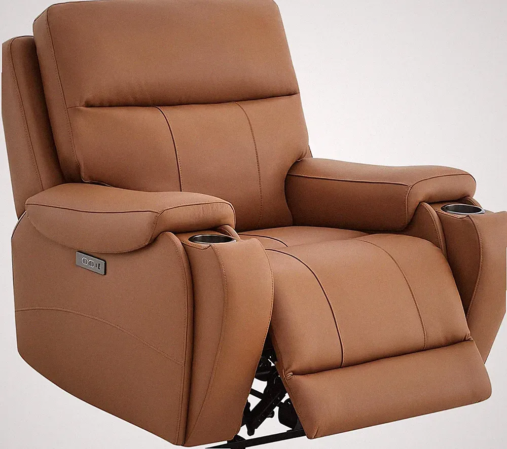 Luxury Leather Zero Gravity Recliner with USB Ports & Hidden Cupholders