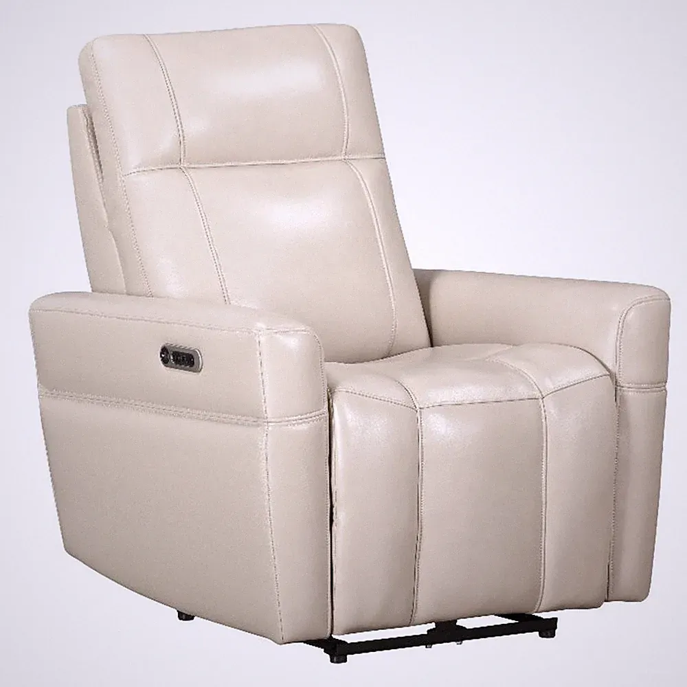 Pemberly Row Contemporary Steamboat Quartz Power Zero Gravity Recliner