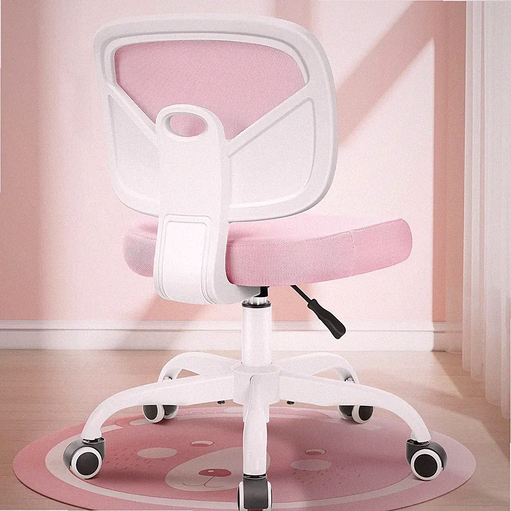 Pink Adjustable Kids Desk Chair for Boys & Girls, Swivel Study Chair